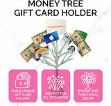 Money Tree Gift Card Holder with 10 Clips and LED Lighted Tips