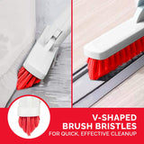 Grout Scrub Brush with Long Extendable Telescopic Handle for Kitchen, Shower, Tub, Tile