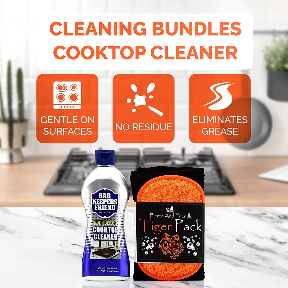 Bar Keepers Friend Cooktop Cleaner Kit by FoxtrotLiving