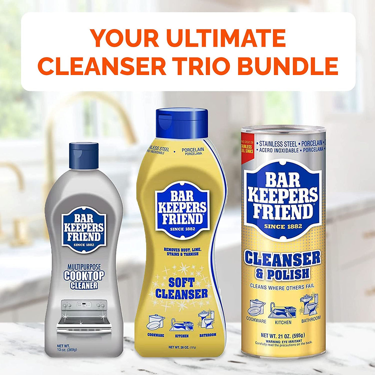 Bar Keepers Friend Cooktop Cleaner Kit by FoxtrotLiving