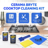 Cerama Bryte Complete Cooktop Cleaning Kit - Cooktop Cleaner, Grease Remover & More