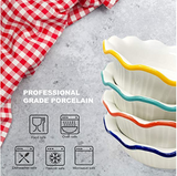 Mini Porcelain Pie Pans Set