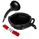 Oil Change Kit - Includes Oil Drain Pan, Longneck Funnel And Towels