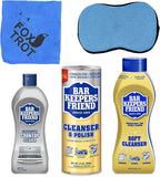 Bar Keepers Friend Cleanser Trio Bundle for Cleaning Cookware, Kitchen, Bathroom & Cooktop